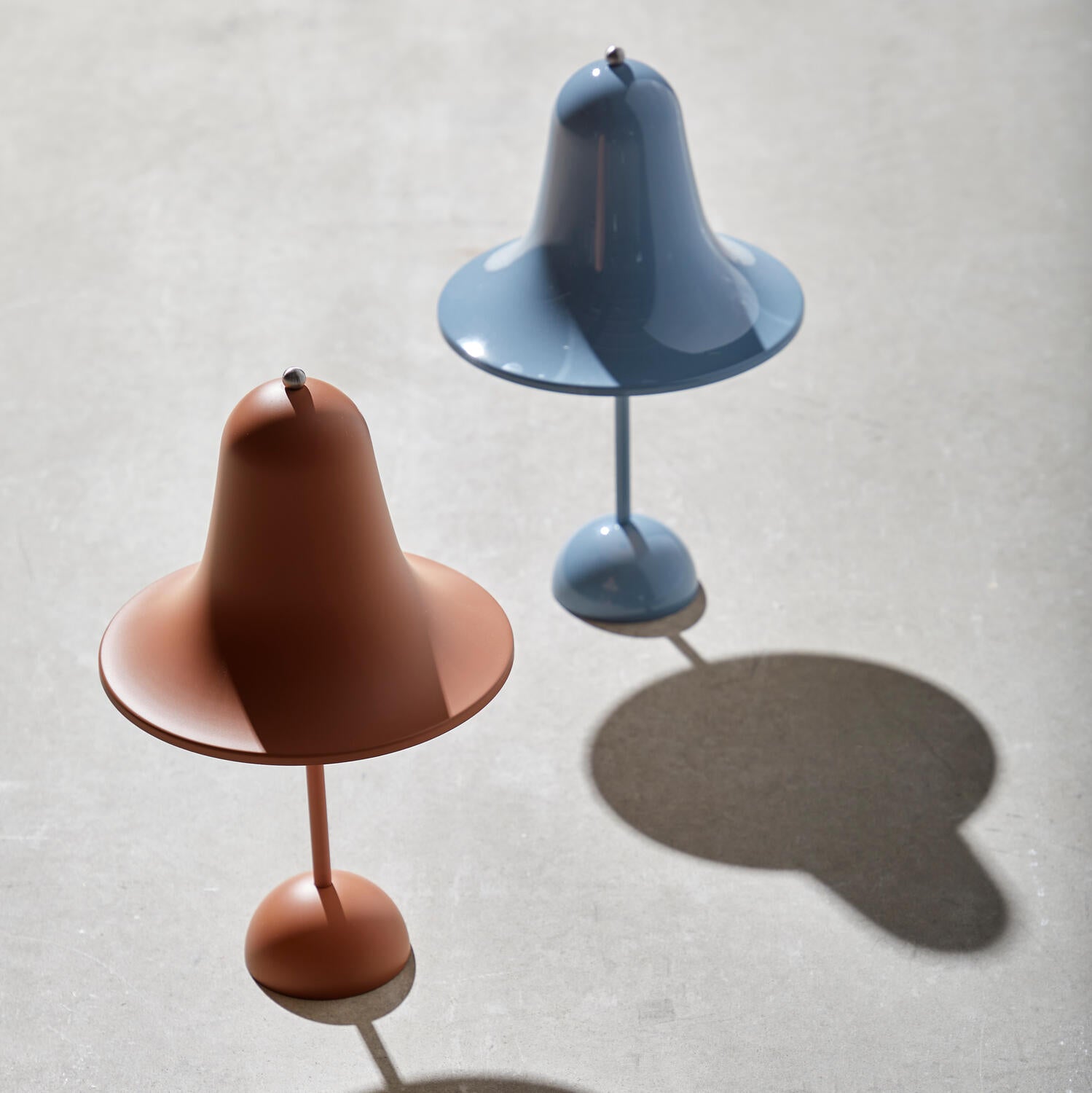 Verner Panton Pantop portable bordlampe - Matt Terracotta - Ø18